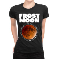 Frost Moon The Longest Partial Lunar Eclipse232 Ladies Fitted T-shirt | Artistshot