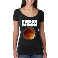 Frost Moon The Longest Partial Lunar Eclipse232 Women's Triblend Scoop T-shirt | Artistshot