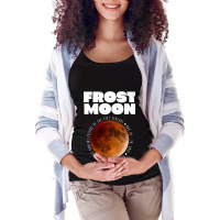 Frost Moon The Longest Partial Lunar Eclipse232 Maternity Scoop Neck T-shirt | Artistshot