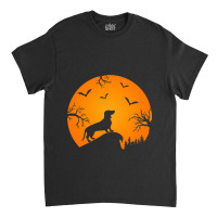 Funny Weiner Dog In The Moon Dachshund And Hallowe Classic T-shirt | Artistshot