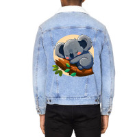 Gift Idea Pyjamas Official Koala Sleep Shirt4 Unisex Sherpa-lined Denim Jacket | Artistshot