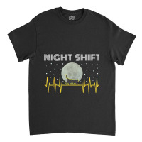 Funny Nurses Gifts Night Shift Nurse Cool Full Moo Classic T-shirt | Artistshot