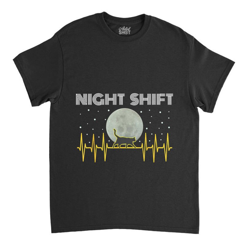 Funny Nurses Gifts Night Shift Nurse Cool Full Moo Classic T-shirt | Artistshot