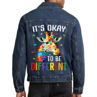 Giraffe Acceptance Kids Boys Girls Its Ok To Be Di Men Denim Jacket | Artistshot