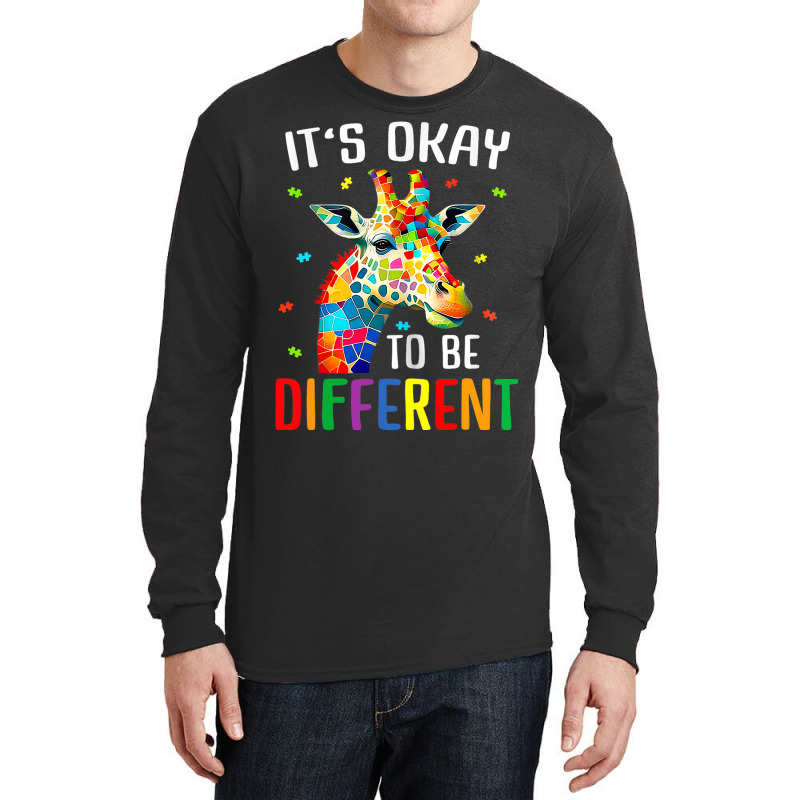 Giraffe Acceptance Kids Boys Girls Its Ok To Be Di Long Sleeve Shirts | Artistshot