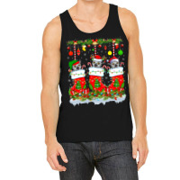 Funny Lemur In Xmas Socks Lights Lemur Christmas Tank Top | Artistshot