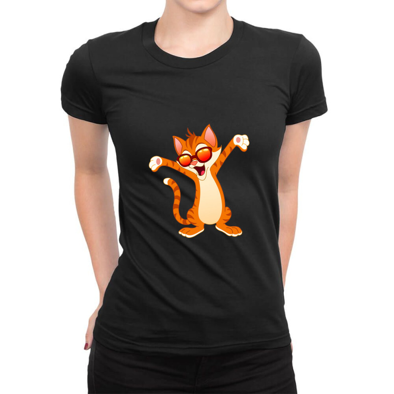 Cool Cat Ladies Fitted T-Shirt by Jassiecolbert | Artistshot