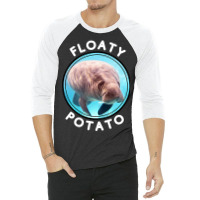 Floaty Potato Funny Manatee Wrong Animal Name Joke 3/4 Sleeve Shirt | Artistshot