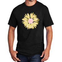 Gold Flower Sticker Basic T-shirt | Artistshot