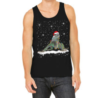 Funny Santa Iguana Christmas Lights Animals Lover Tank Top | Artistshot