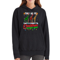 Giraffe Lover This Is My Christmas Pajama Xmas San Vintage Hoodie | Artistshot