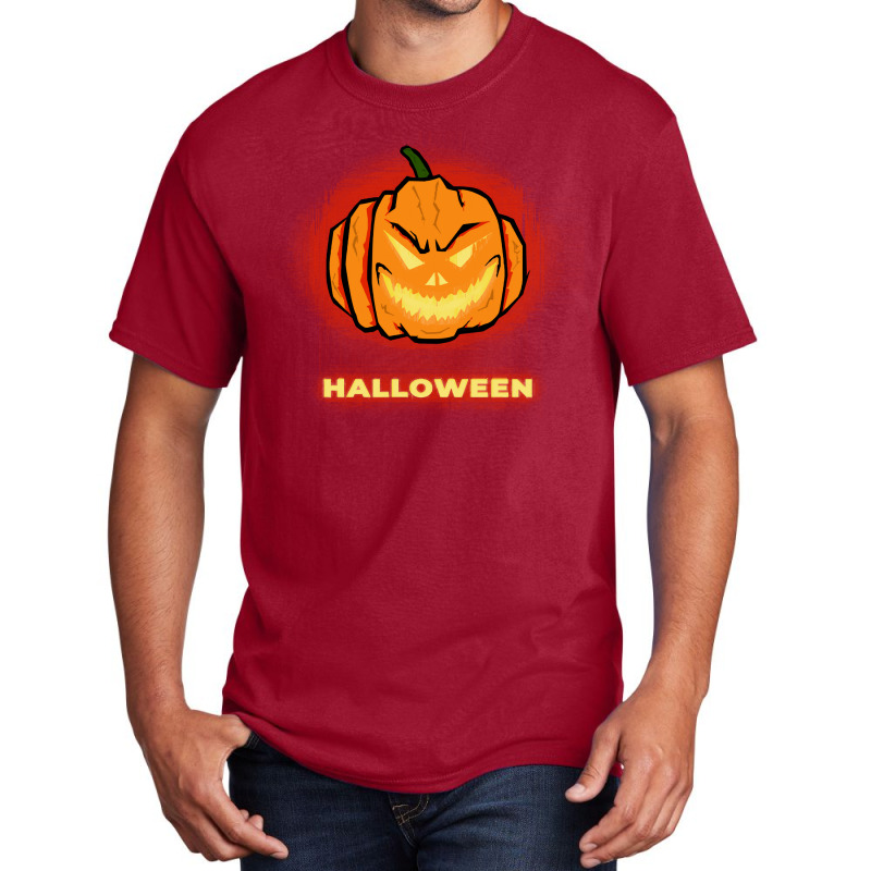 Halloween Pumpkin Face T  Shirt Halloween Pumpkin T  Shirt Basic T-shirt | Artistshot