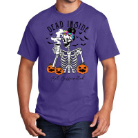 Halloween T  Shirt Dead Inside But It's Halloween T  Shirt Basic T-shirt | Artistshot