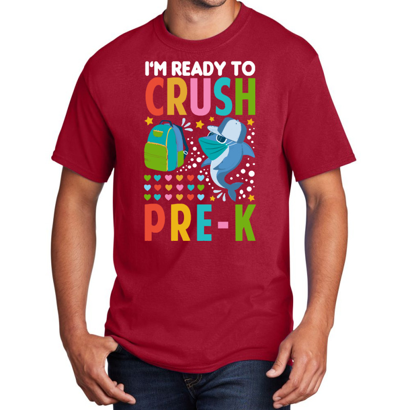 Back To School T Shirti'm Ready To Crush Pre K Shark Back To School T Basic T-shirt | Artistshot