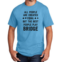 Gifts For Bridge Lover Love Bridge Shirt Funny Card Player Basic T-shirt | Artistshot