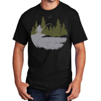 Bigfoot T Shirtbigfoot Fishing Gifts T Shirt Basic T-shirt | Artistshot