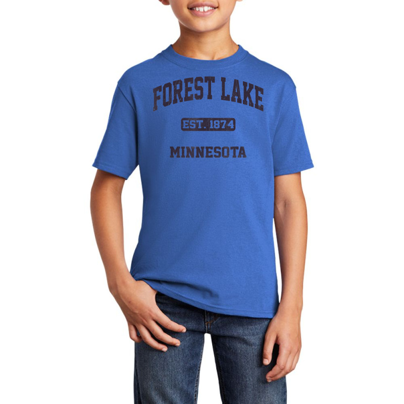 Forest Lake Minnesota Mn Vintage State Athletic Style T Shirt Basic Youth T-shirt by bendlelobeltzoer | Artistshot