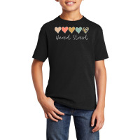 Leopard Hearts Teacher Student, Head Start Back To School T Shirt Basic Youth T-shirt | Artistshot