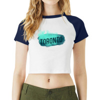 Toronto Ontario Canada Raglan Crop Top | Artistshot