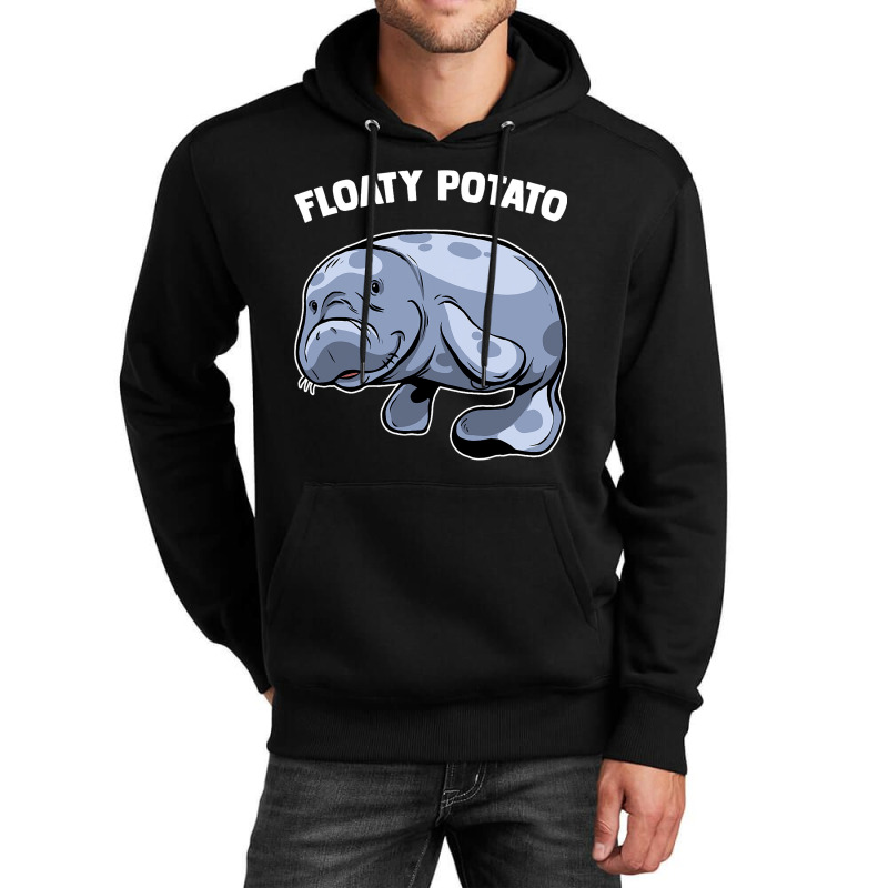 Floaty Potato Manatee Sea Animal Aquatic Marine Ma Unisex Hoodie by RebeccaBradi | Artistshot