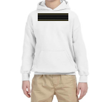 White And Yellow Parallel Lines Design Youth Hoodie | Artistshot