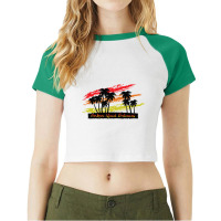 Harbour Island Bahamas (2) Raglan Crop Top | Artistshot