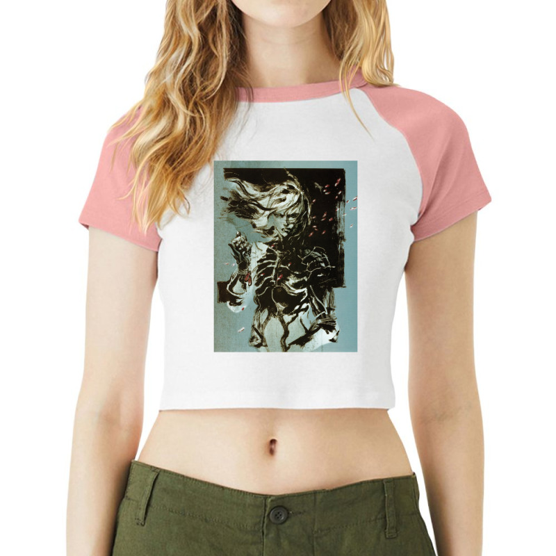 Metal Gear Solid Dark Raglan Crop Top by KelliBrimner | Artistshot