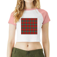 Kerr Ancient Plaid Tartan Scottish Raglan Crop Top | Artistshot