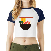 Classic Ramen Noodles Classic Raglan Crop Top | Artistshot