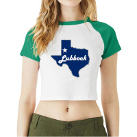 Lubbock Texas Lone Star State Raglan Crop Top | Artistshot