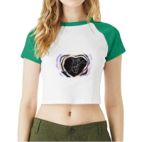 Open Heart 1 Raglan Crop Top | Artistshot