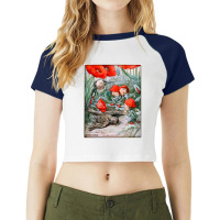 Vintage Fantasy Illustration. C1913 Raglan Crop Top | Artistshot