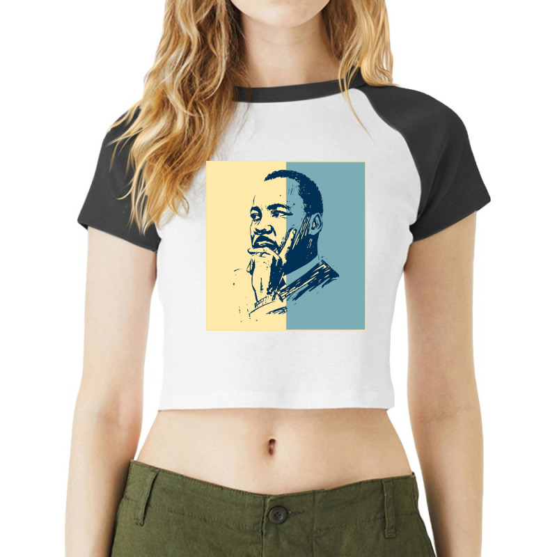 Martin Luther King Jr Raglan Crop Top by KyungSavard | Artistshot