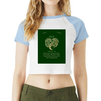 Christian Bible Verse Tree Of Life Revelation 27 3 Raglan Crop Top | Artistshot