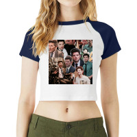 Ben Wyatt Adam Parks And Recreation Poster Raglan Crop Top | Artistshot