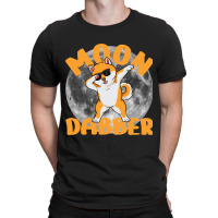 Funny Dabbing Shiba Inu Dog With Sunglasses Moon D T-shirt | Artistshot