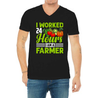 Farmer Tractor Farming Quote For Farmers6211 V-neck Tee | Artistshot