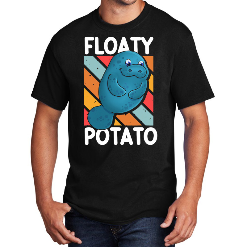 Floaty Potato Sea Cow Manatee Manatees Lover Basic T-shirt by MakenzieHampton | Artistshot