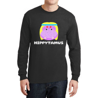 Funny Hippo Hippypotamus Vintage Animal Lovers Gif Long Sleeve Shirts | Artistshot