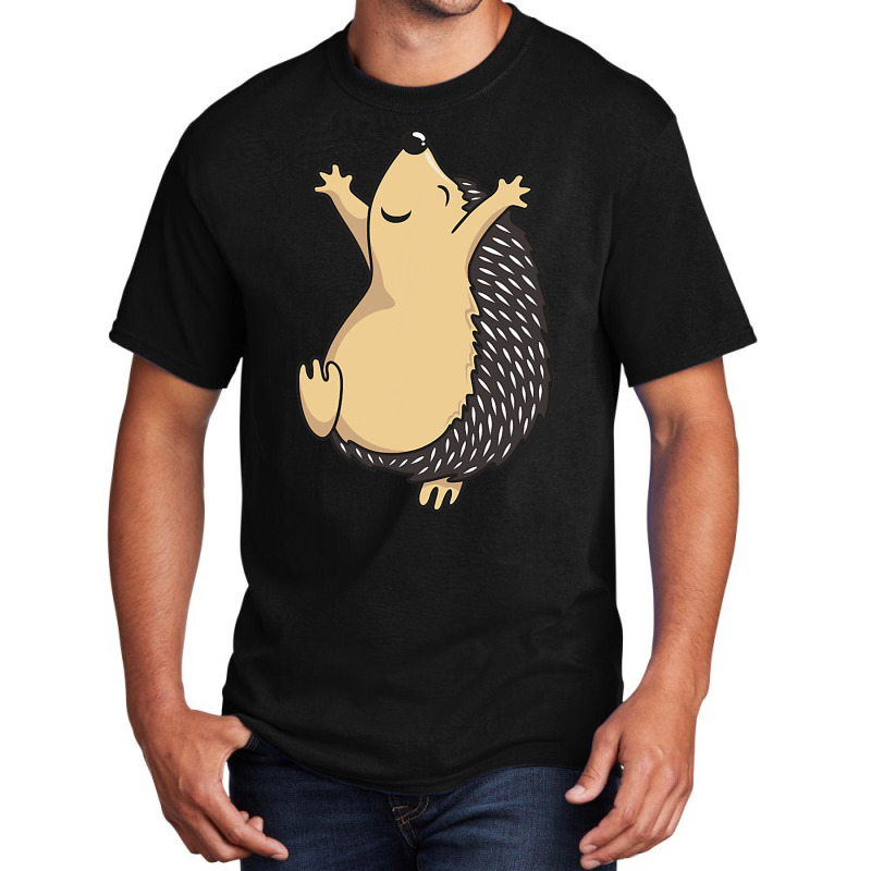 Funny Dancing Hedgehog Basic T-shirt by RenaHetrick | Artistshot