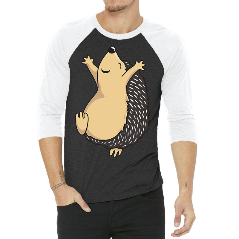 Funny Dancing Hedgehog 3/4 Sleeve Shirt by RenaHetrick | Artistshot