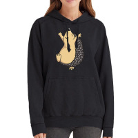 Funny Dancing Hedgehog Vintage Hoodie | Artistshot