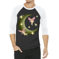 Fairycore Aesthetic Fairy Core Grunge Crescent Moo 3/4 Sleeve Shirt | Artistshot