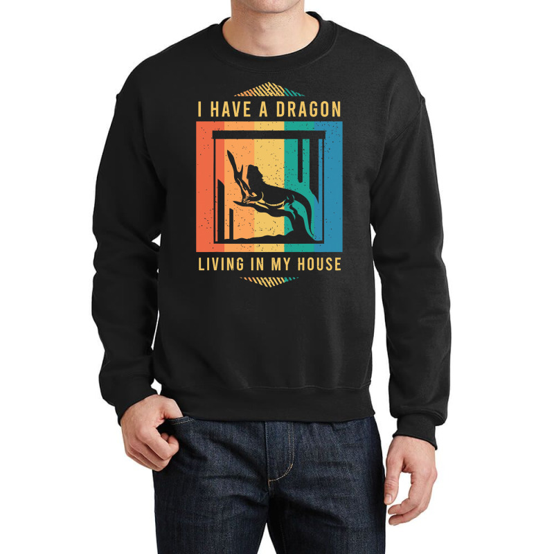 Funny Lizard Clothing For A Lover O Bearded Dragon Crewneck Sweatshirt | Artistshot