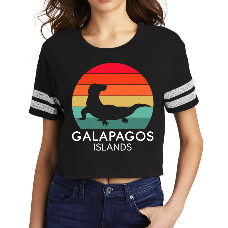 Galapagos Islands National Park Lizard Ecuador Oce Scorecard Crop Tee by RemmiGowin | Artistshot