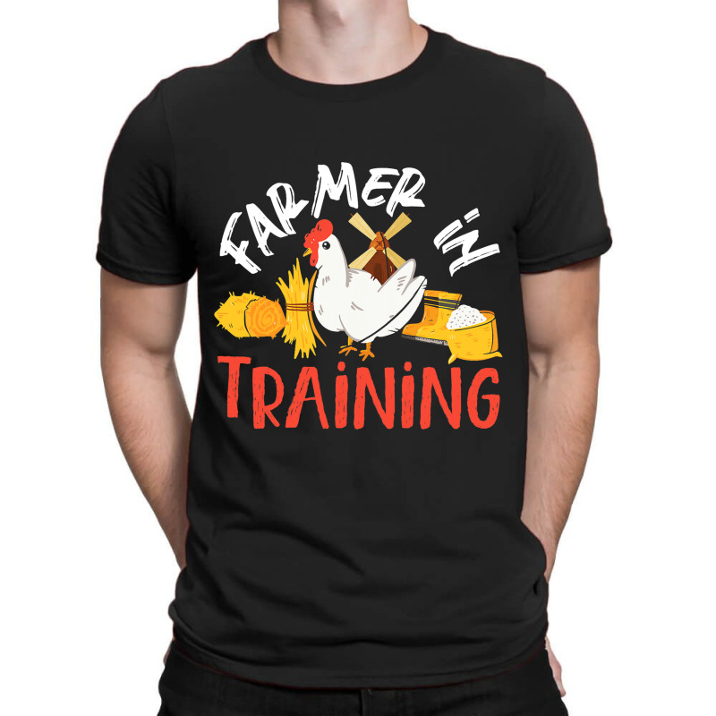 Farmer In Training Chicken For Kids T-shirt | Artistshot