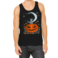 Funny Pumpkin Face With Moon Star Halloween Night Tank Top | Artistshot