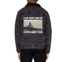 Excited About Stars Daydreamer Unisex Sherpa-lined Denim Jacket | Artistshot