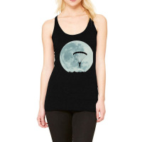 Full Moon Sky Diving Base Jumping Parachute Extrem Racerback Tank | Artistshot