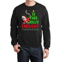 Funny Xmas Tree Is This Jolly Enough Lemur Christm Crewneck Sweatshirt | Artistshot